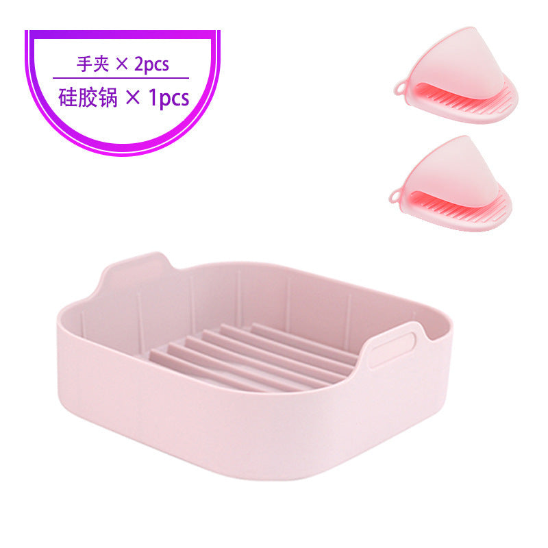 Air Fryer Silicone Pot Replacement Of Parchment Paper Liners No More Cleaning Basket After Using The Air Fryer Food Safe Air Fryers Oven Accessories